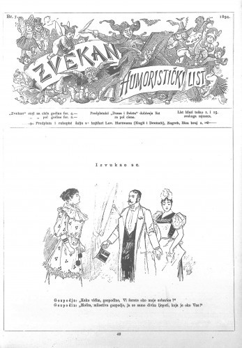 Zvekan : humoristički list : 5,7(1894) / odgovorni urednik August Šek.