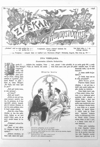 Zvekan : humoristički list : 7,2(1896) / odgovorni urednik August Šek.