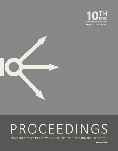 Proceedings from the ... Scientific Conference Methodology and Archaeometry : 10(2022)