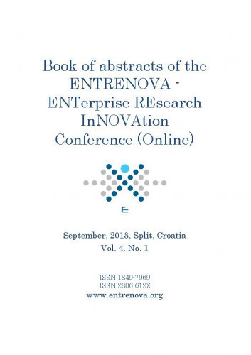 Book of abstracts of the ENTRENOVA – Enterprise Research Innovation Conference : 4,1(2018)   / editor-in-chief Mirjana Pejić Bach.