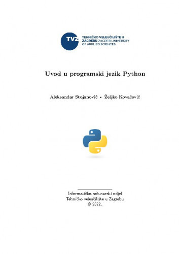 Uvod u programski jezik Python /  Aleksandar Stojanović, Željko Kovačević.
