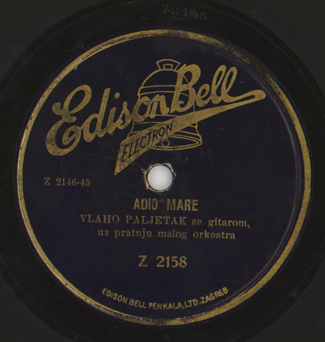 Adio Mare / Vlaho Paljetak.