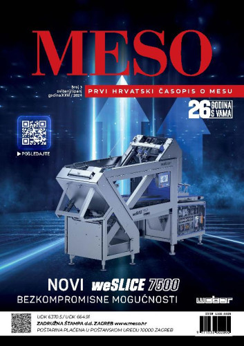 Meso : prvi hrvatski časopis o mesu : 26,3(2024) / glavna i odgovorna urednica, editor-in-chief Katarina Lučić.