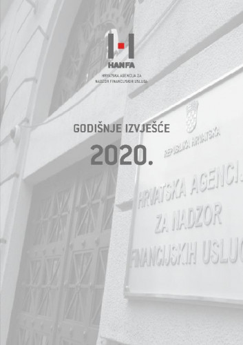 Godišnje izvješće ... : 2020 / Hrvatska agencija za nadzor financijskih usluga.