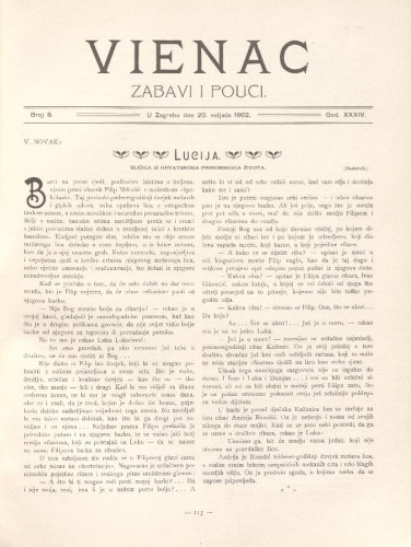 Vienac : zabavi i pouci. : 34,8(1902) / uredjuje Gjuro Arnold.