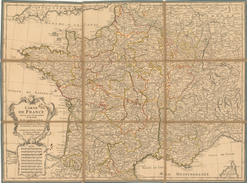 Carte de France  / dressée pour l'usage du Roy en avril 1721 par Guillaume Delisle