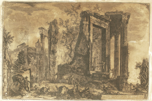 Altra veduta del Tempio della Sibilla in Tivoli   / [gravirao Giovanni Battista] Piranesi.