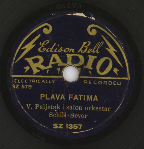 Plava Fatima /  V. [Vlaho] Paljetak i salon orkestar Schild-Sever. Ramona / [Mabel Wayne].