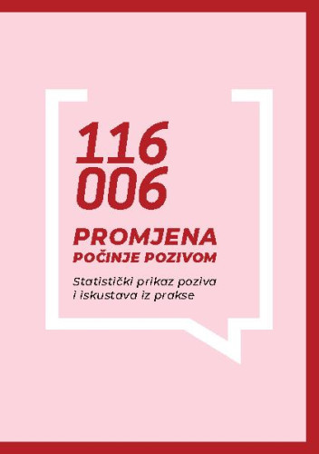 116006  : promjena počinje pozivom: statistički prikaz poziva i iskustava iz prakse / Ivana Andrijašević ... [et al.]