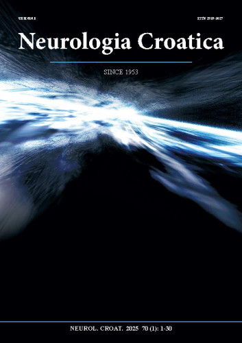 Neurologia Croatica : 70,1(2025) : službeni časopis Hrvatskoga neurološkog društva, Hrvatskoga neurokirurškog društva = official journal of Croatian Neurological Society, Croatian Neurosurgical Society / editor-in-chief Mario Habek.