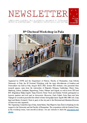 Newsletter : 70(2022)   / Centre for Cultural and Historical Research of Socialism = Centar za kultorološka i povijesna istraživanja socijalizma ; editors Igor Duda, Anita Buhin.