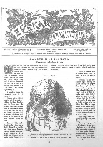 Zvekan : humoristički list : 6,11(1895) / odgovorni urednik August Šek.