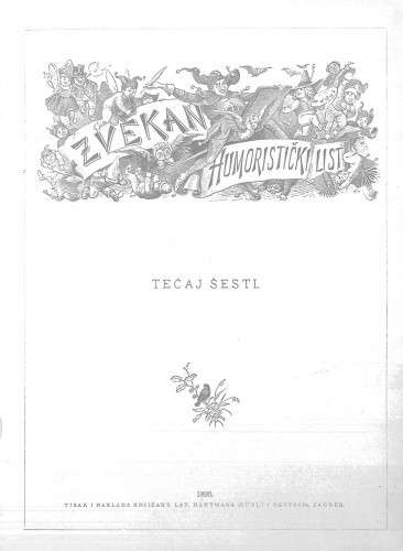 Zvekan : humoristički list : 6,1(1895) / odgovorni urednik August Šek.