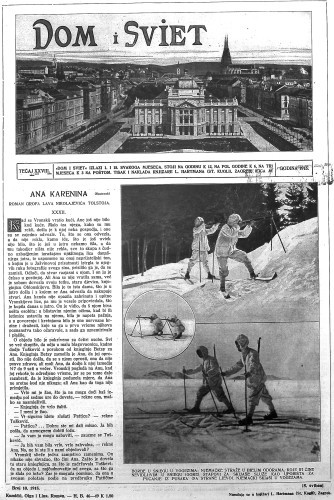 Dom i sviet   : ilustrovani list za zabavu, pouku i viesti dnevnih dogadjaja, javnom i društvenom životu, umjetnosti i znanosti, trgovini, obrtu, glazbi i kazalištu : 28,10(1915)  / urednik Stjepan Kugli.