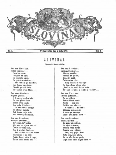 Slovinac : list za knjigu, umjetnost i obrtnost / [odgovorni urednik Luko Zore].