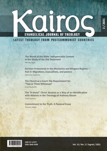 Kairos  : evangelical journal of theology : 15,2(2021) / editor Ervin Budiselić.