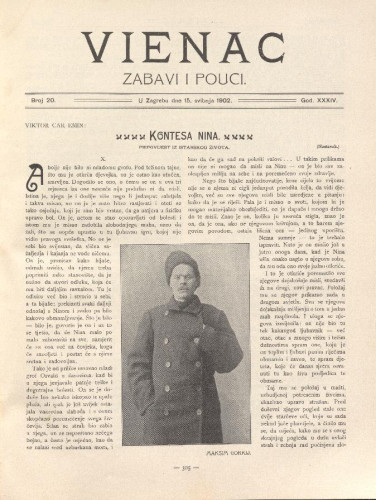 Vienac : zabavi i pouci. : 34,20(1902) / uredjuje Gjuro Arnold.