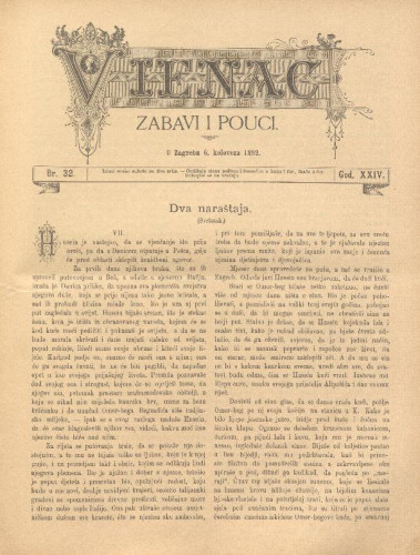 Vienac : zabavi i pouci. : 24,32(1892) / uredjuju V. Klaić i M. Maravić.