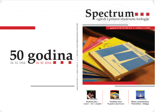 Spectrum : ogledi i prinosi studenata teologije : 47/47,3/4-1/2(20014/2015) /