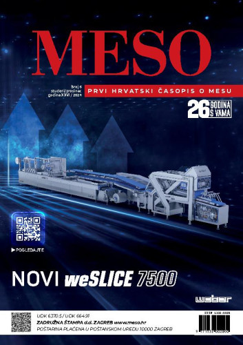 Meso : prvi hrvatski časopis o mesu : 26,6(2024) / glavna i odgovorna urednica, editor-in-chief Katarina Lučić.