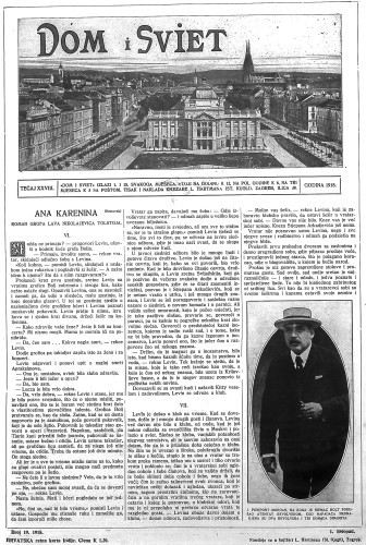 Dom i sviet   : ilustrovani list za zabavu, pouku i viesti dnevnih dogadjaja, javnom i društvenom životu, umjetnosti i znanosti, trgovini, obrtu, glazbi i kazalištu : 28,19(1915)  / urednik Stjepan Kugli.