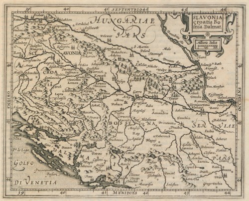 Slavonia Croatia Bosnia, Dalmat.[ia] / [Gerardus Mercator].