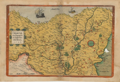 Croatia cum finitimis locis uersus Turcarum ditionem / [Matthias Quad].