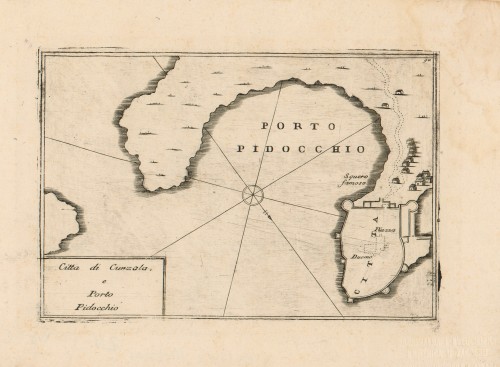 Citta di Curzola e Porto Pidocchio / [Vincenzo Maria Coronelli].
