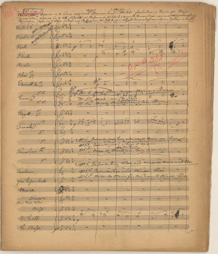 Armida   : opera u 4 čina : [stara] : op. 852  / napisali August Harambašić i Stj. [Stjepan] pl. Miletić ; glasbotvorio Ivan pl. Zajc.