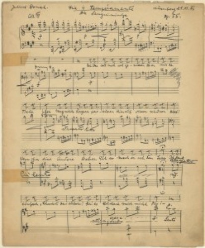 Die 4 Temperamente   : Op. 55 : Die Sanguinische : Die Colerische : Die Flegmatische : Die Melankolische  / [glazba Blagoje Bersa] ; [tekst] Julius Donat.