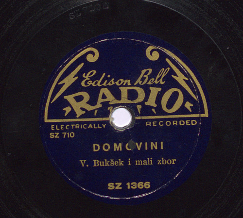 Domovini / [izvodi] V. [i. e. Rudolf] Bukšek i mali zbor.