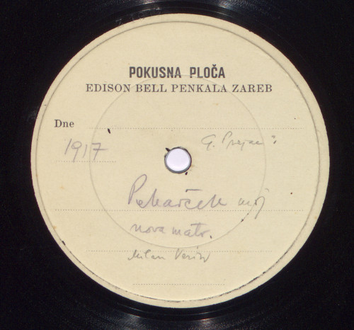 Peharček moj / G. Prejac ; [pjeva] Milan Verin. 