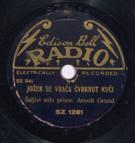 Jožek se vraća čvrknut kući : šaljivi solo prizor / [izvodi] Arnošt Grund.