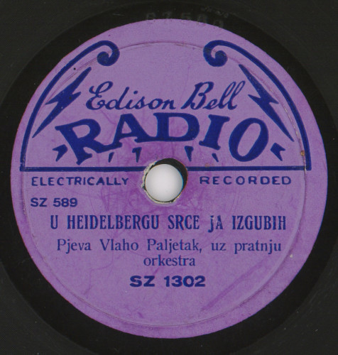 U Heidelbergu srce ja izgubih  / [Fred Raymond] ; [izvodi] Vlaho Paljetak uz pratnju orkestra.