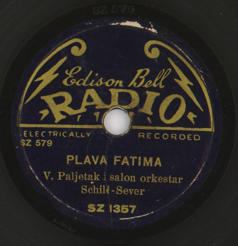 Plava Fatima   / V. [Vlaho] Paljetak i salon orkestar Schild-Sever. Ramona / [Mabel Wayne].