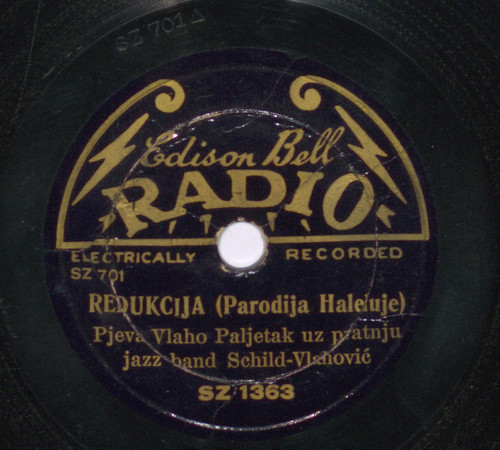 Redukcija  : parodija Haleluje / pjeva Vlaho Paljetak uz pratnju jazz band Schild-Vlahović.