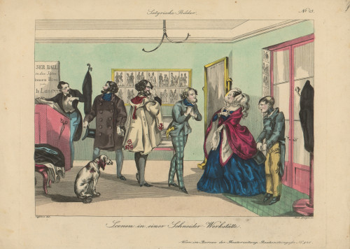 Scenen in einer Schneider - Werkstätte   / And. [Andreas] Geiger ; [prema Antonu Elfingeru].