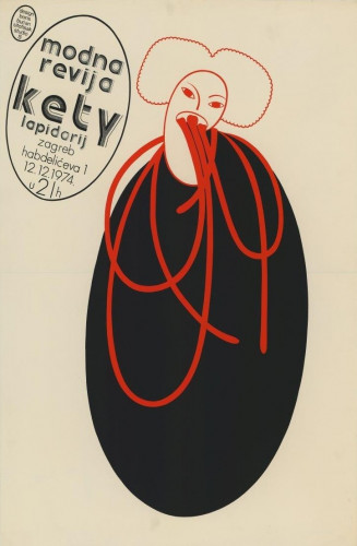 Modna revija Kety : Lapidarij, 12.12.1974. / design Boris Bućan.