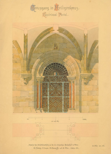 Kreuzgang in Heiligenkreuz   : Kapitelsaal Portal  / M[Martin] Pilar.