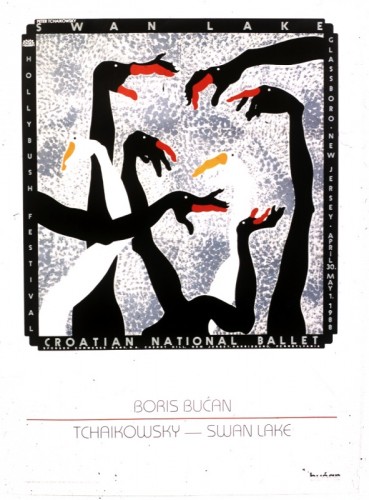 Peter Tchaikowsky: Swan Lake : Hollybush festival, Glasboro, New Jersey, April 30. - May 1. 1988. : Croatian national ballet / [dizajn] Boris Bućan.