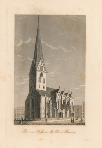 Die neue Kirche zu St. Petri in Hamburg.