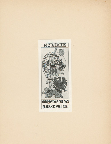 Ex libris Ehrenfels. 