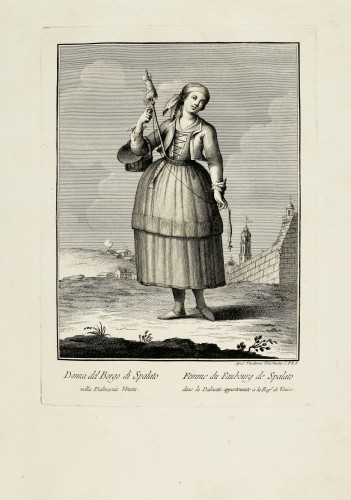 Donna del Borgo di Spalato   : Femme du Faubourg de Spalato  / Theodorum Viero.
