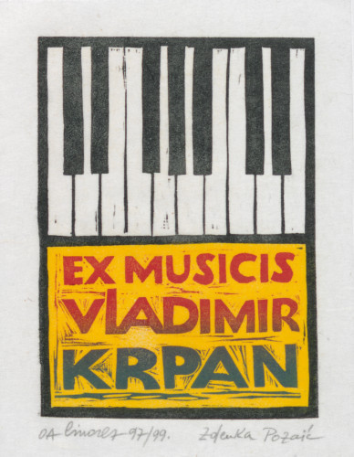 Ex libris Vladimir Krpan   / Zdenka Pozaić.