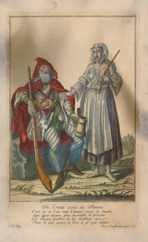 Un Croat avec sa Femme / Mart. [Martin] Engelbrecht.
