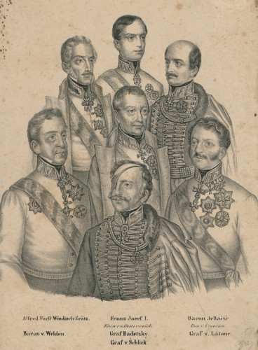 [Franjo Josip I. Habsburg Lothringen i njegovi generali].