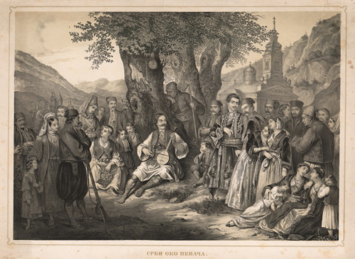 Srbi oko pevača / A. [Anastas] Jovanović.