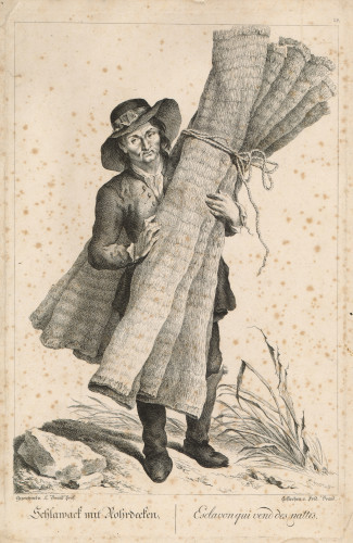 Schlawack mit Rohrdecken = Esclavon qui vend des nattes / Frid. [Friedrich August] Brand ; [prema Johannu Christianu Brandu].