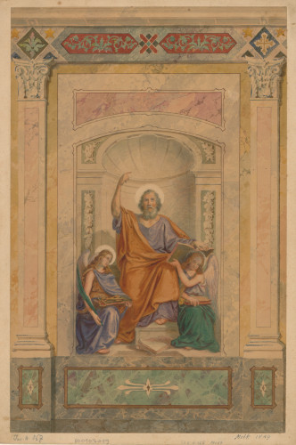 [Skica za zidnu sliku u Melku]  / [Joseph Proksch]