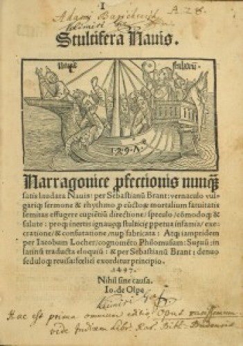 Stultifera navis. [Latine] trad. Jacobi Locheri Philomusi. 